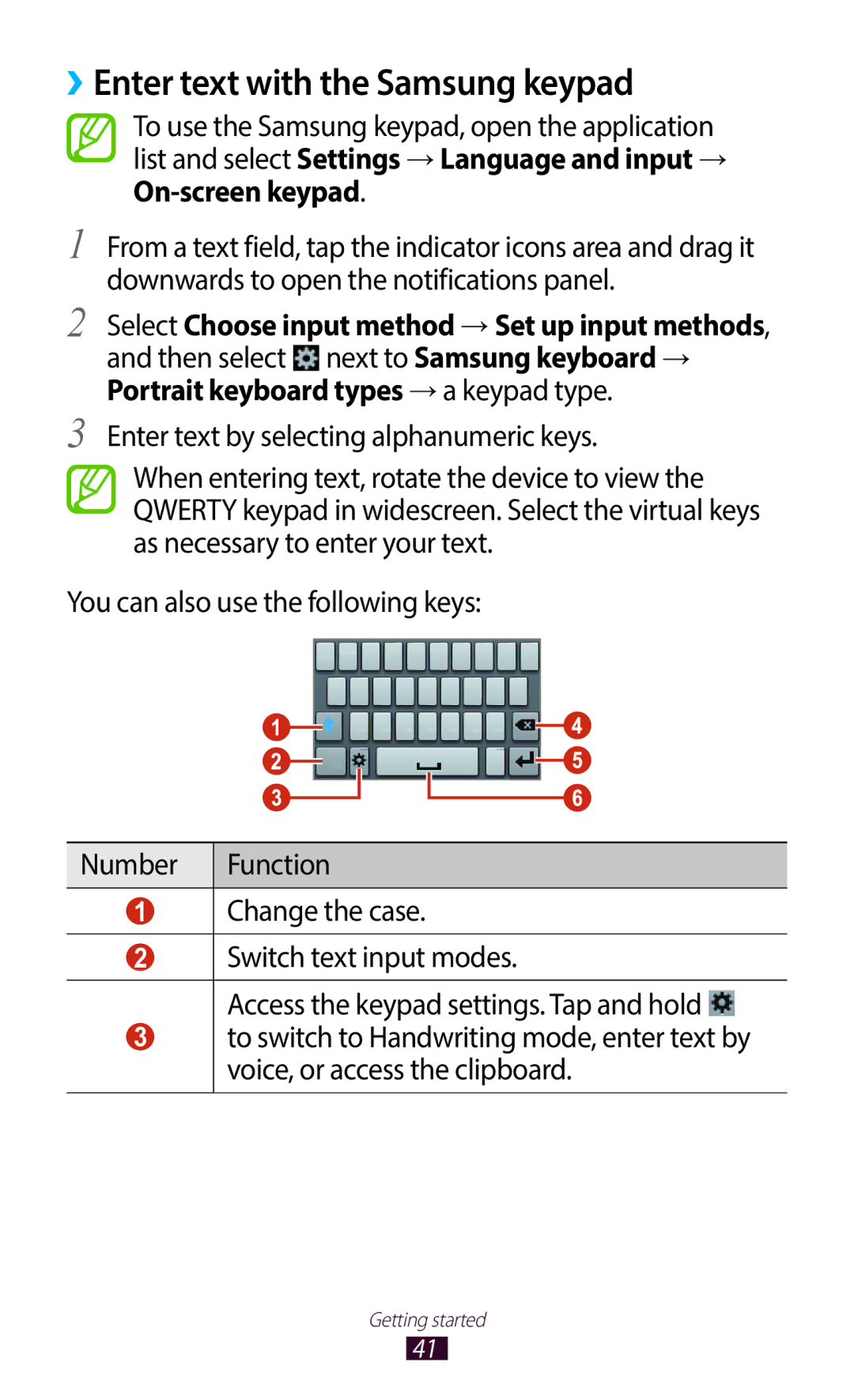 Samsung GT-B5330ZWAXEC, GT-B5330ZWAITV, GT-B5330ZKATIM, GT-B5330ZKAOMN, GT-B5330ZKAITV ››Enter text with the Samsung keypad 