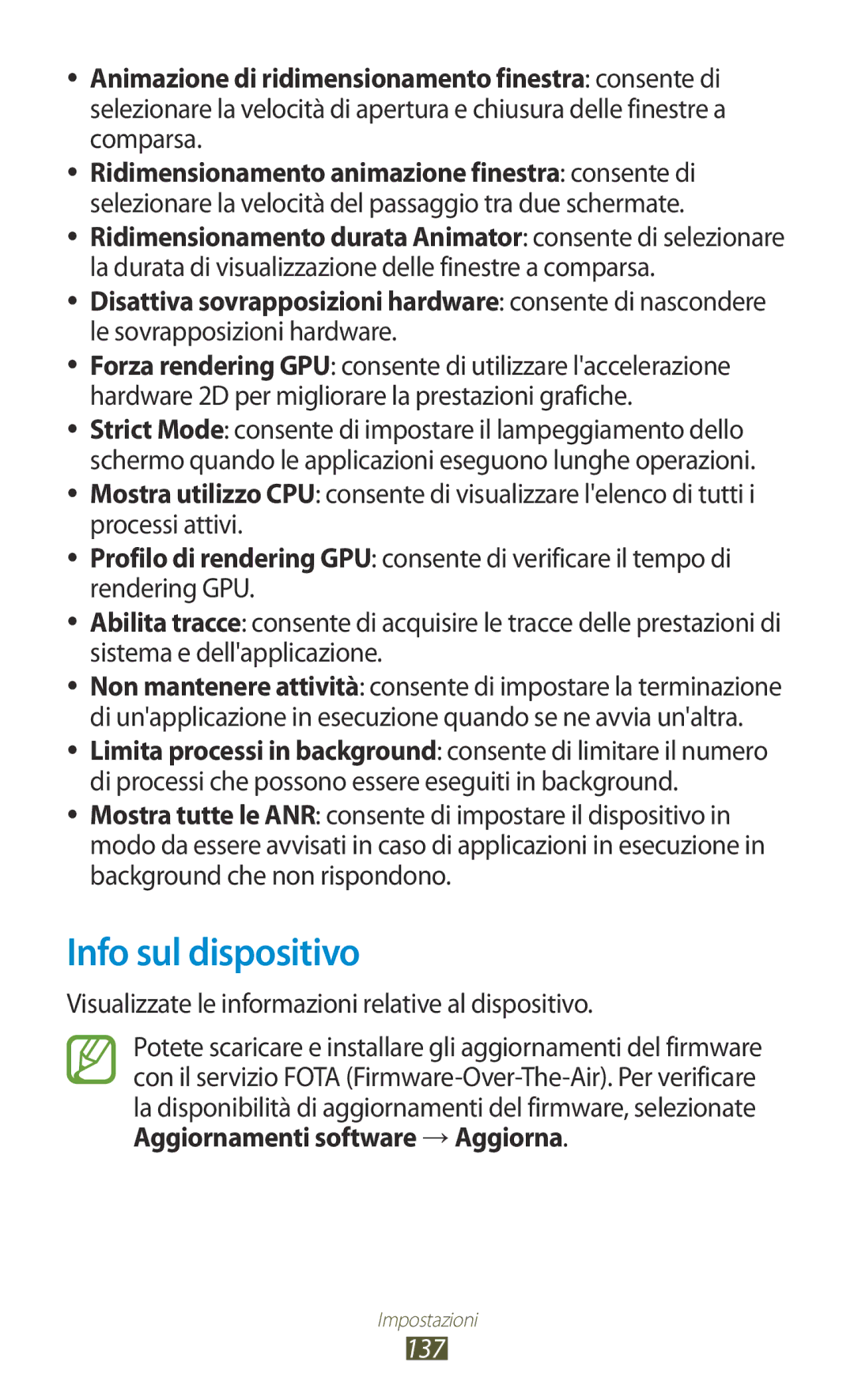 Samsung GT-B5330ZIATIM, GT-B5330ZWAITV manual Info sul dispositivo, Visualizzate le informazioni relative al dispositivo 