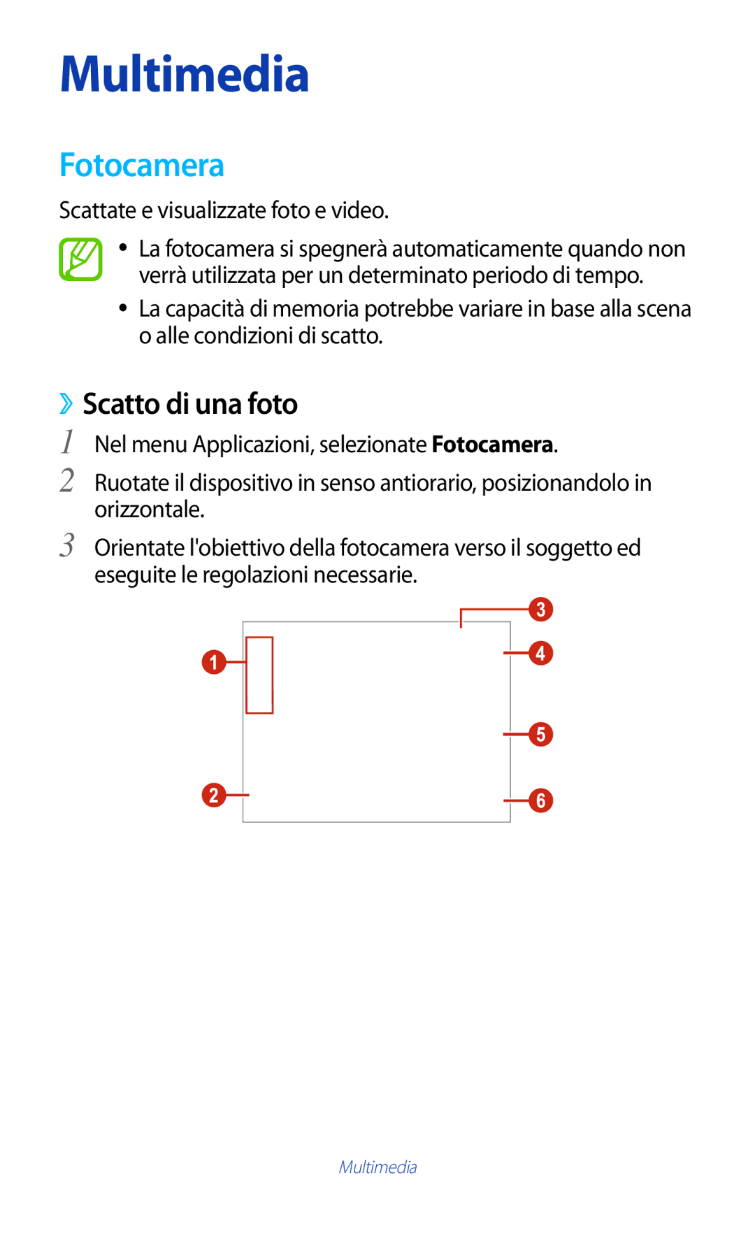 Samsung GT-B5330ZWAITV, GT-B5330ZKATIM manual Fotocamera, ››Scatto di una foto, Scattate e visualizzate foto e video 