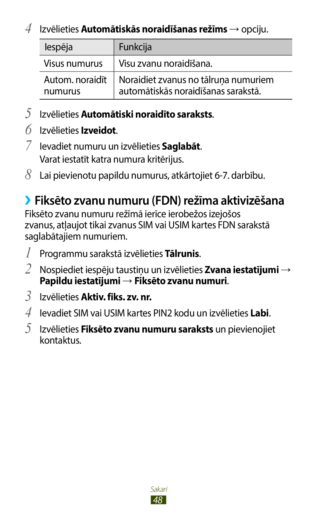 Samsung GT-B5330ZWASEB Izvēlieties Automātiskās noraidīšanas režīms →opciju, Izvēlieties Automātiski noraidīto saraksts 