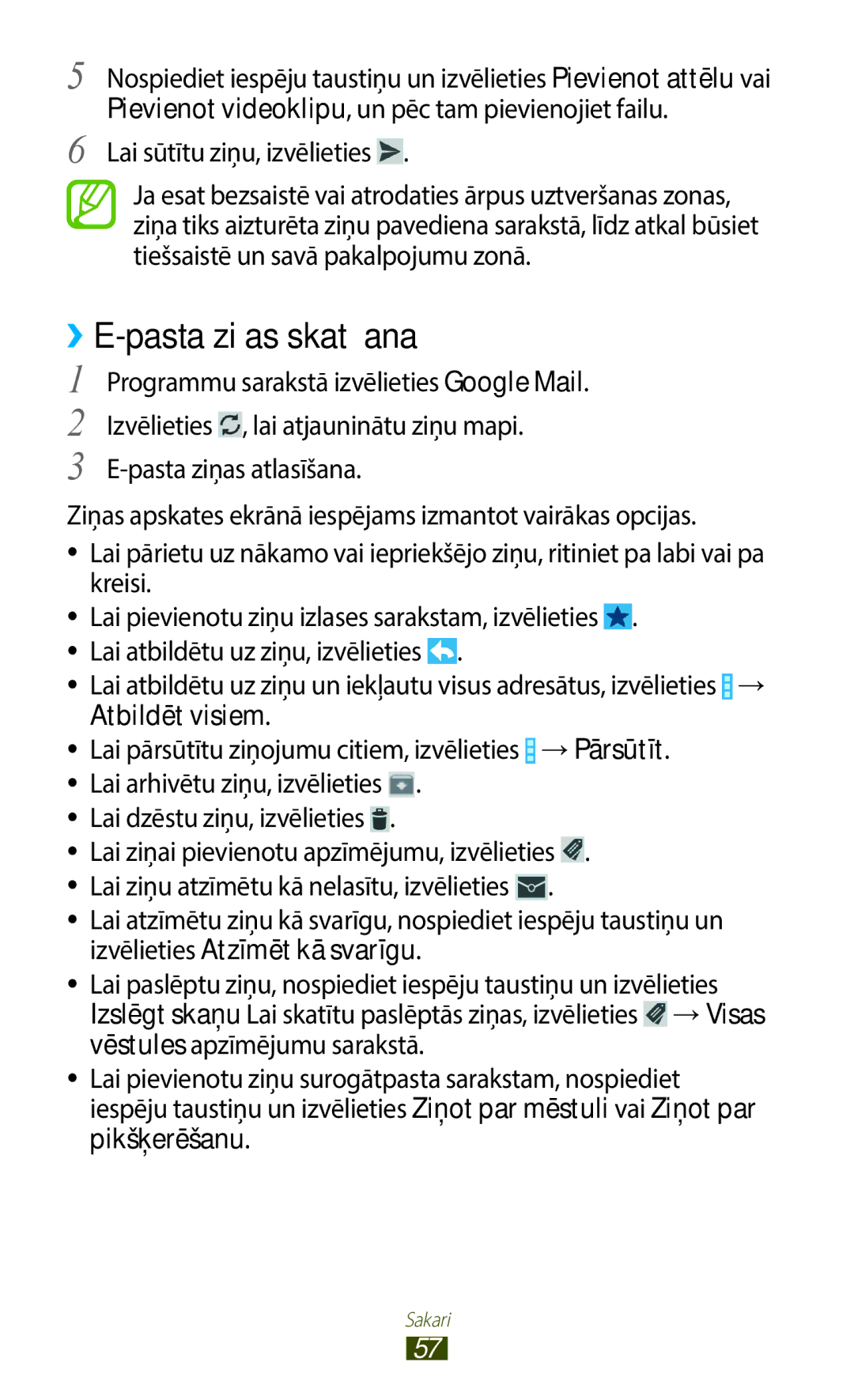 Samsung GT-B5330ZWASEB manual Pasta ziņas skatīšana, Atbildēt visiem 