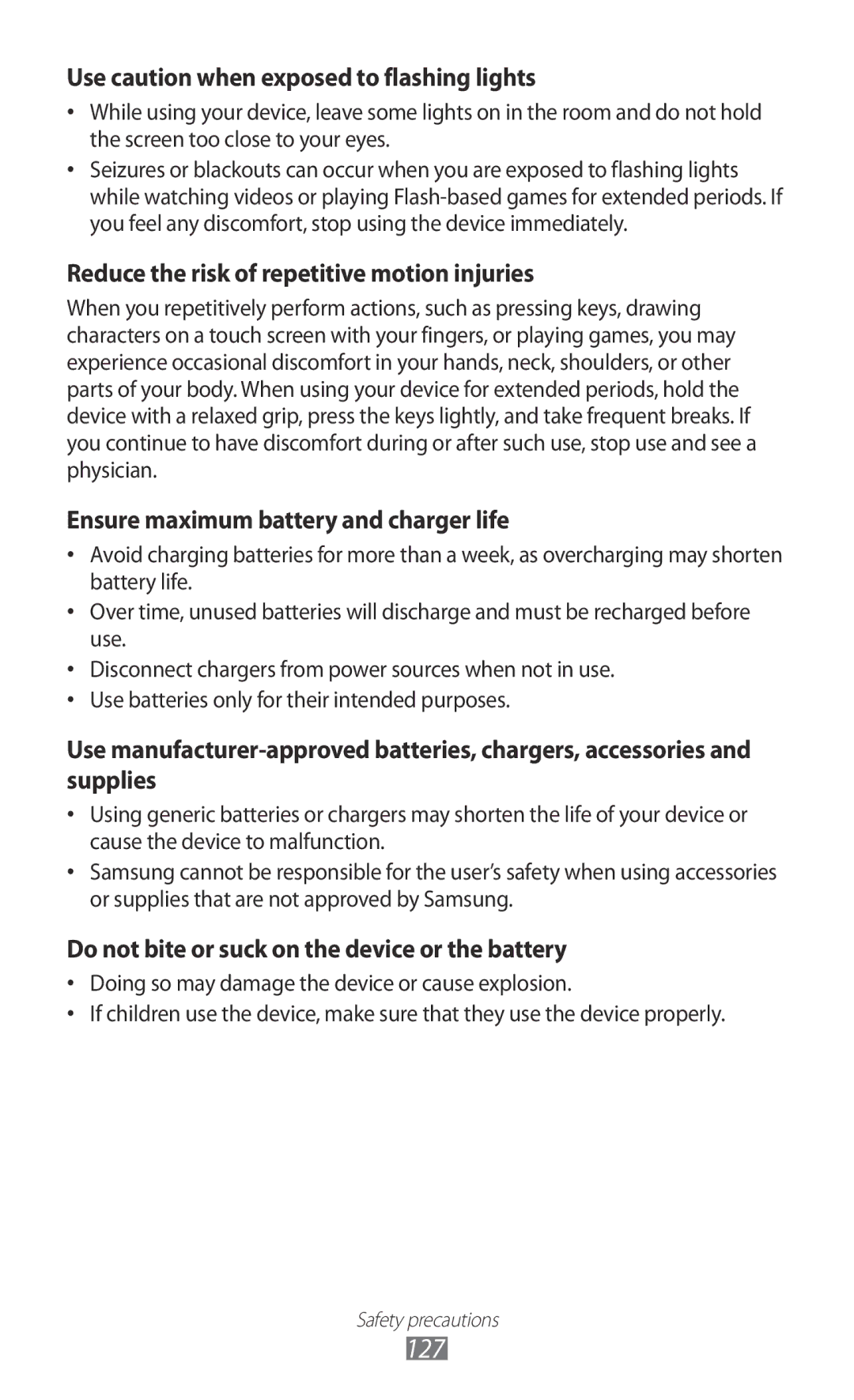 Samsung GT-B5510 user manual 127 