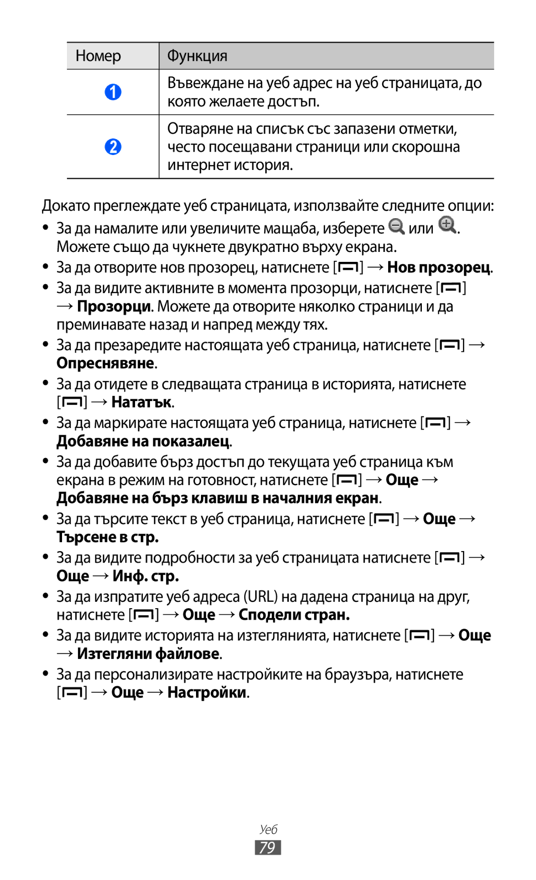 Samsung GT-B5510CAABGL, GT-B5510WSABGL, GT-B5510WSAGBL, GT2B5510WSABGL manual Опреснявяне, Търсене в стр, → Изтегляни файлове 