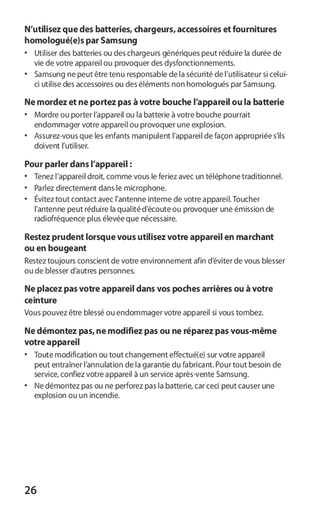 Samsung GT-B5512HKABGL, GT2B5512HKABGL manual Pour parler dans l’appareil, Parlez directement dans le microphone 