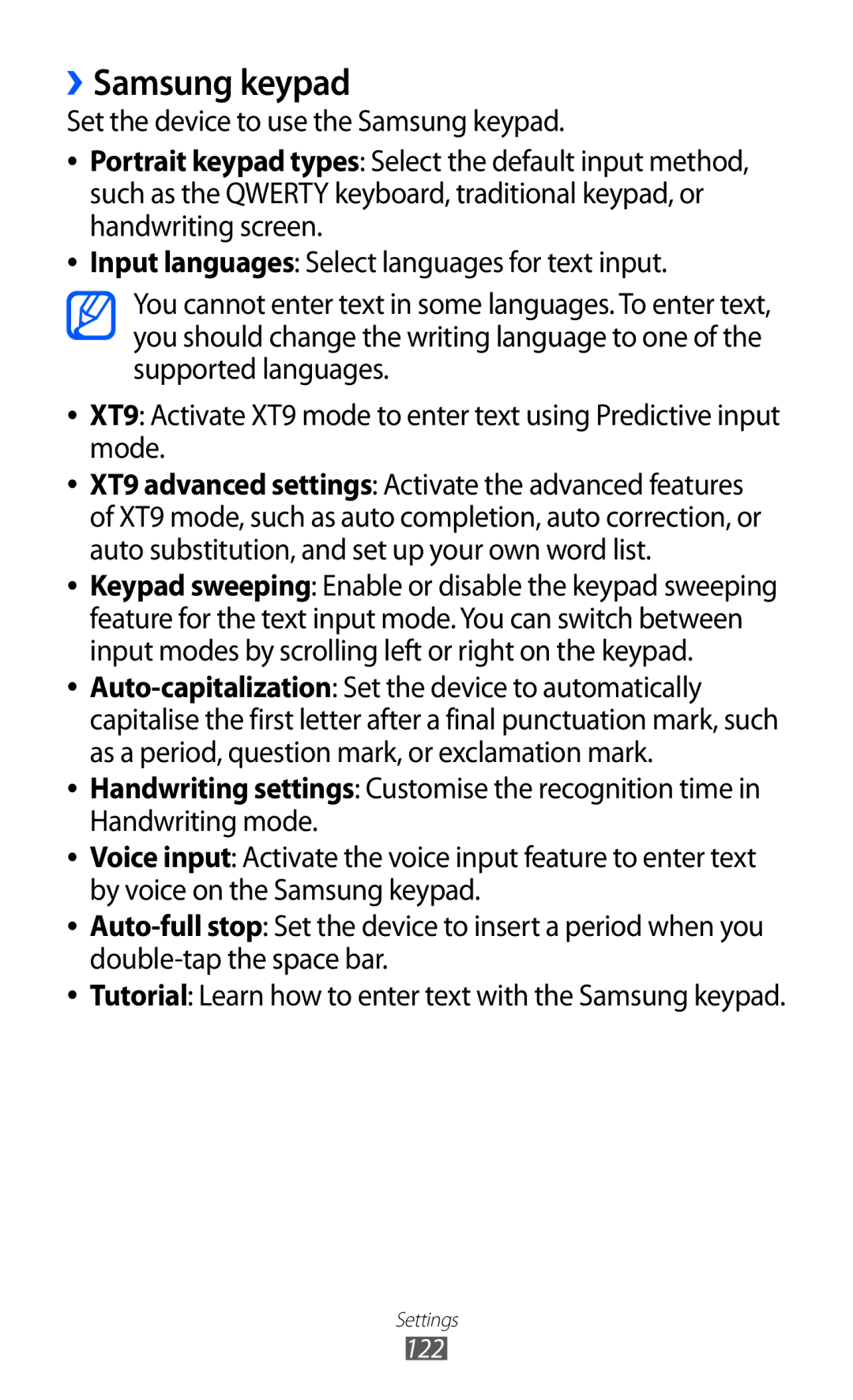 Samsung GT-B5512HKAJED, GT-B5512HKAMID, GT-B5512HKATHR, GT-B5512HKAXSG, GT-B5512HKAABS, GT-B5512HKAAFR manual ››Samsung keypad 