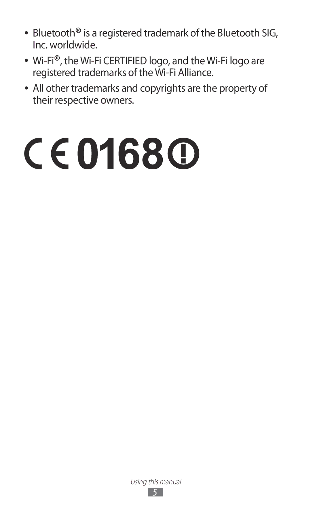 Samsung GT-B5512HKAJED, GT-B5512HKAMID, GT-B5512HKATHR, GT-B5512HKAXSG, GT-B5512HKAABS, GT-B5512HKAAFR Using this manual 