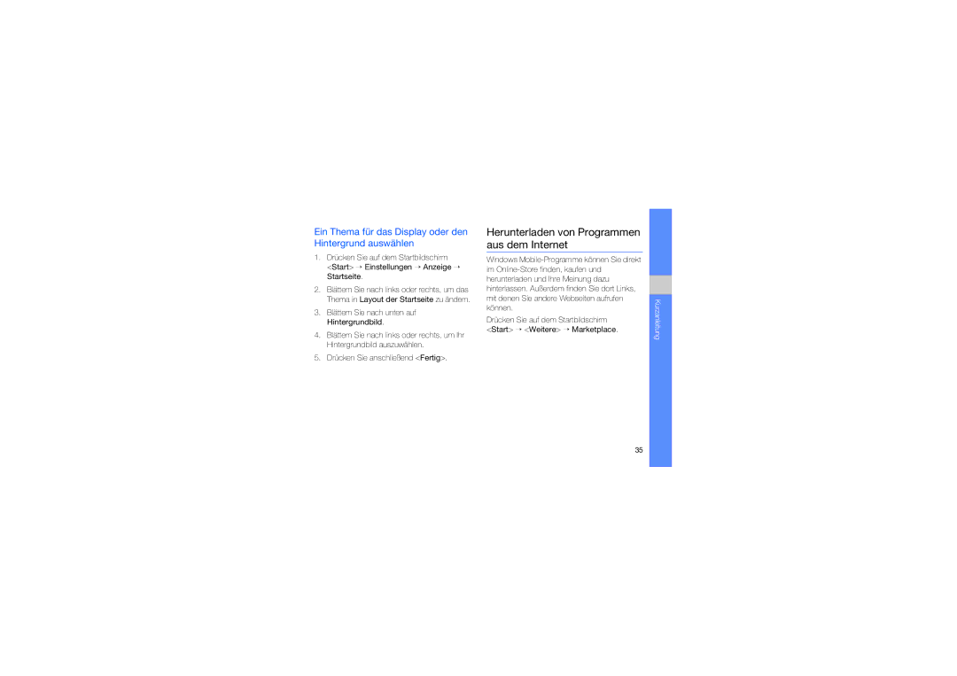 Samsung GT-B7330QKADTM, GT-B7330QKAATO, GT-B7330QKADBT manual Herunterladen von Programmen aus dem Internet 