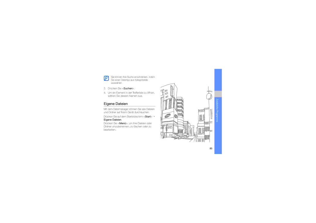 Samsung GT-B7330QKADBT, GT-B7330QKAATO, GT-B7330QKADTM manual Eigene Dateien 