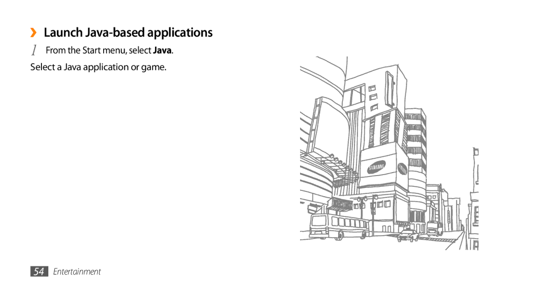 Samsung GT-B7350XKAXEE, GT-B7350XKADBT, GT-B7350XKAVD2, GT-B7350XKANEE manual ›› Launch Java-based applications 