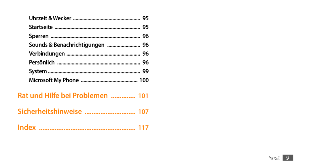 Samsung GT-B7350XKADBT, GT-B7350XKAVD2 manual Rat und Hilfe bei Problemen 