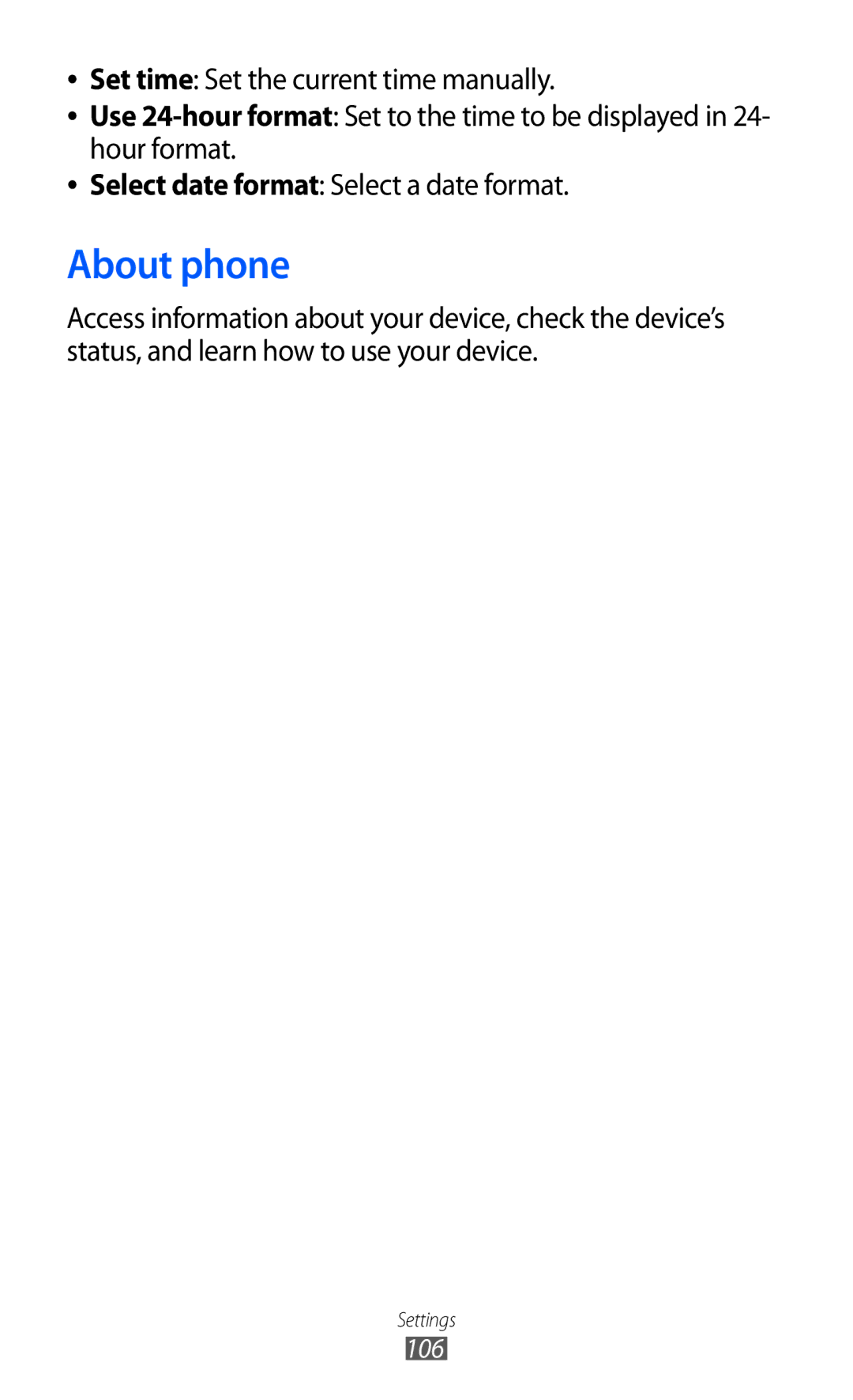 Samsung GT-B7510 user manual About phone 