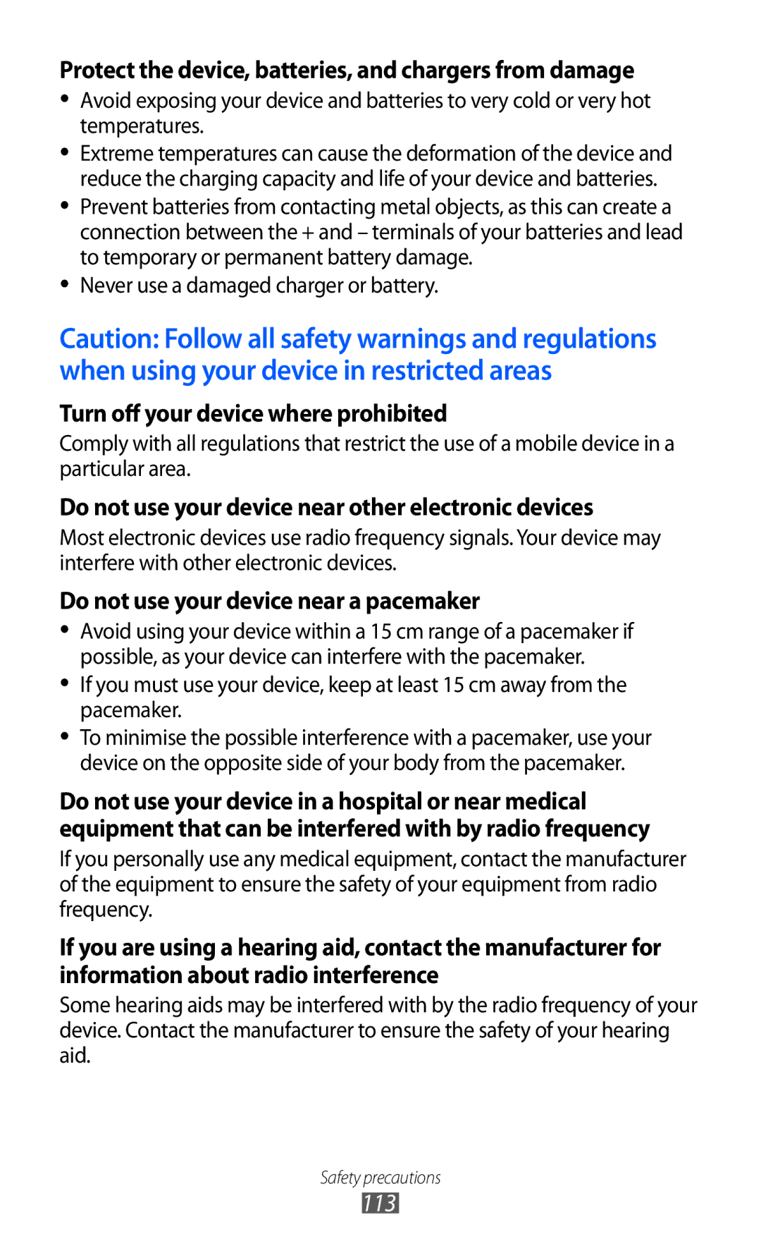 Samsung GT-B7510 user manual Turn off your device where prohibited 