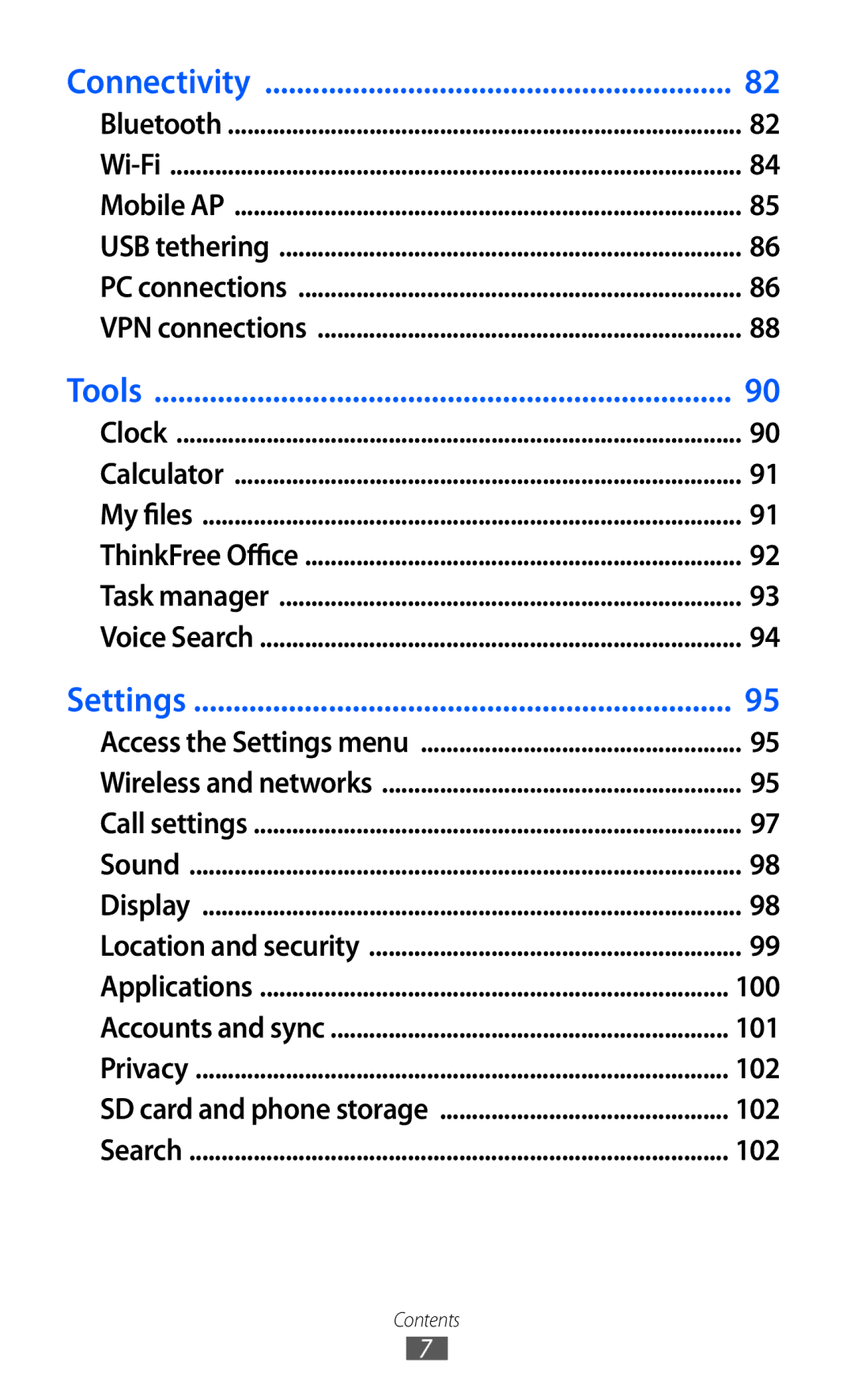 Samsung GT-B7510 user manual Connectivity 