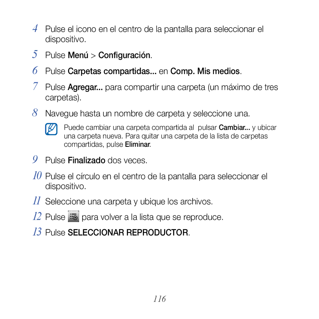 Samsung GT-B7610OKAATL, GT-B7610OKJATL manual 116 