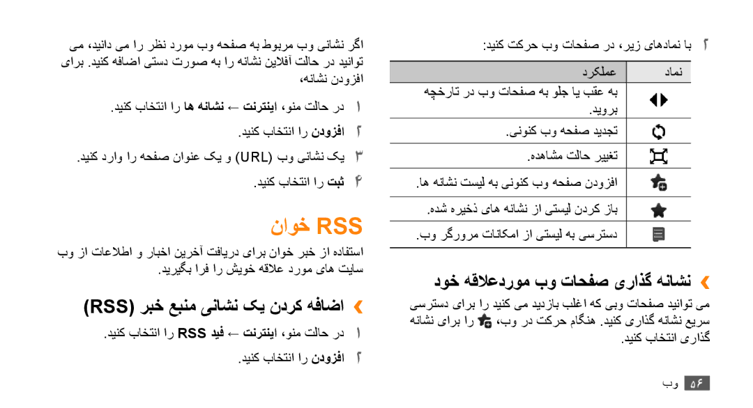 Samsung GT-B7722QKAMID, GT-B7722QKAAFR ناوخ Rss, Rss ربخ عبنم یناشن کی ندرک هفاضا››, دوخ هقلاعدروم بو تاحفص یراذگ هناشن›› 