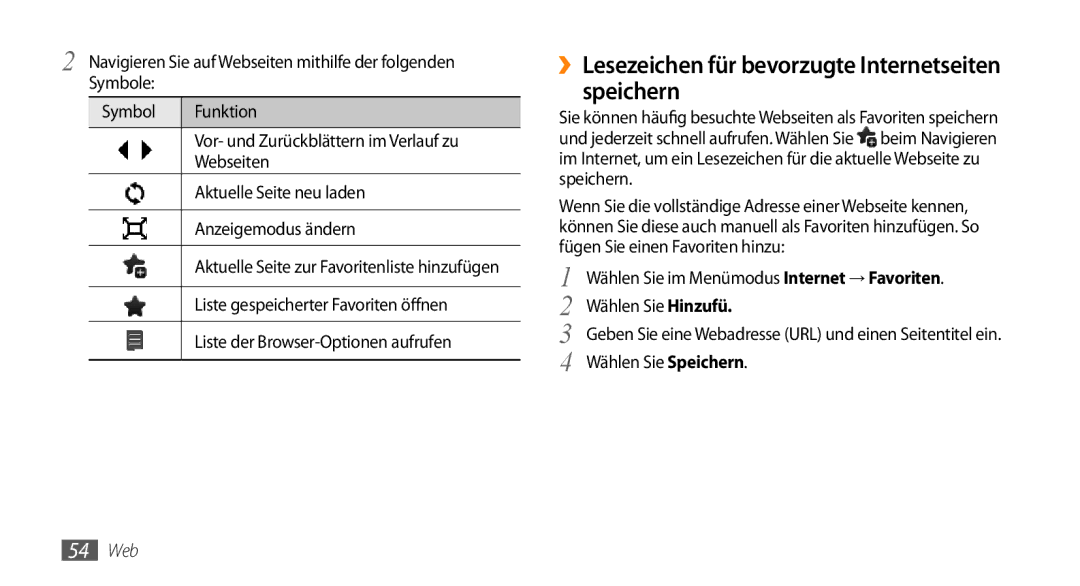 Samsung GT-B7722QKIDBT, GT-B7722QKIATO manual Speichern 