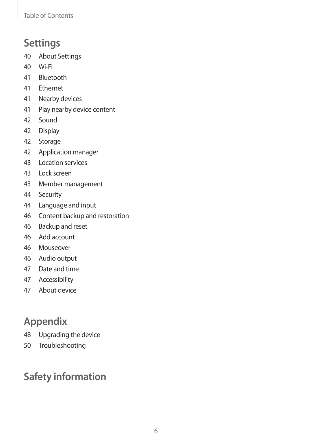 Samsung GT-B9150ZKAETL, GT-B9150ZKADBT, GT-B9150ZKAXEF, GT-B9150ZKAITV manual Settings, Upgrading the device Troubleshooting 