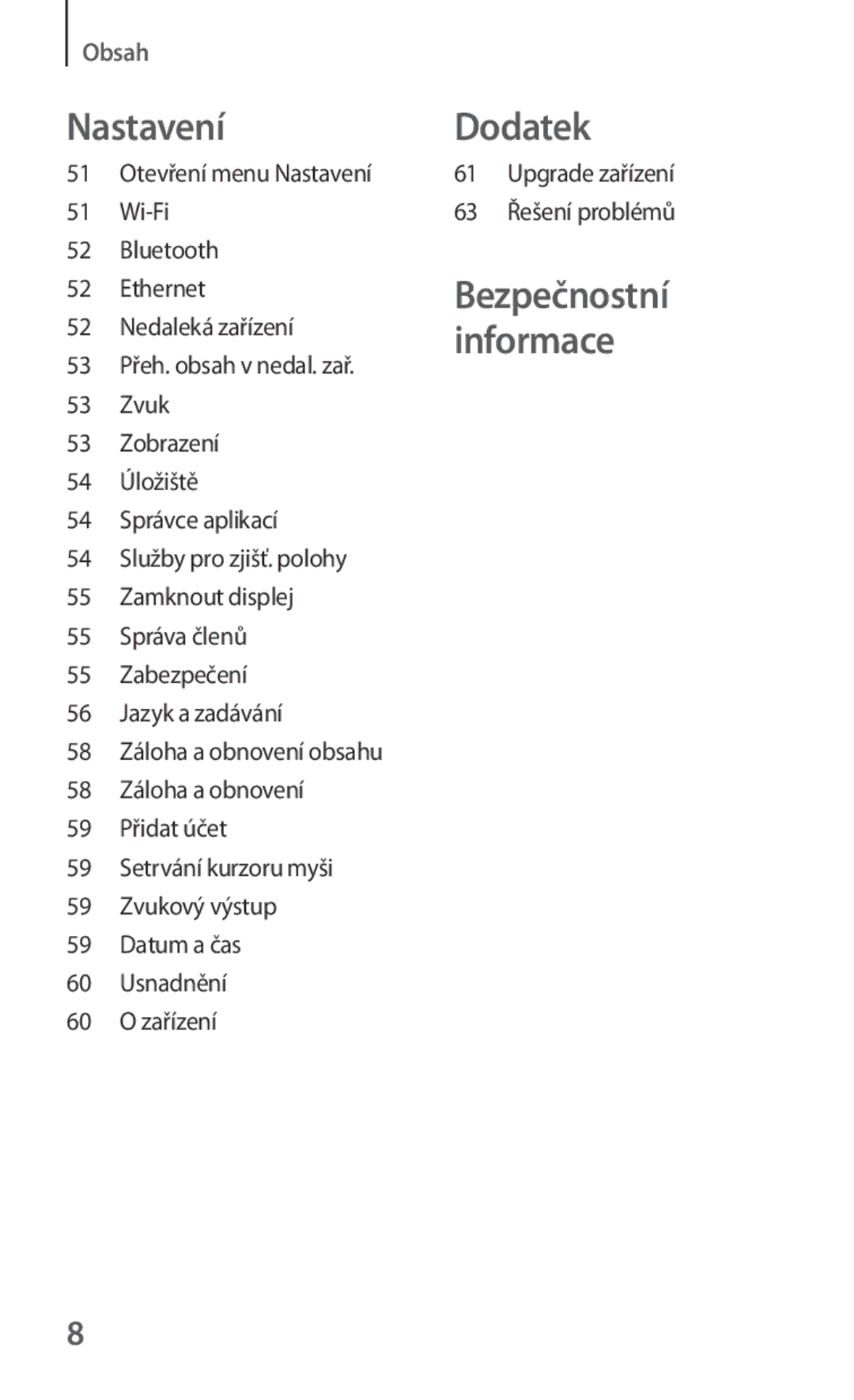 Samsung GT-B9150ZKAETL manual Dodatek 