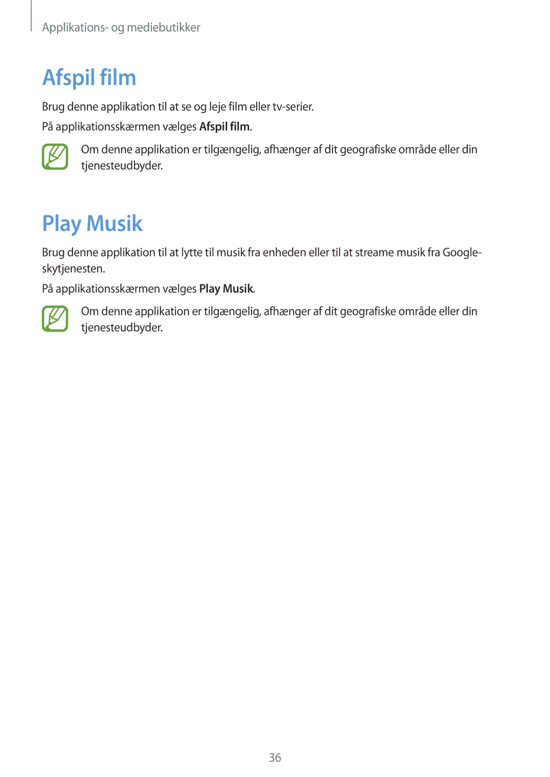 Samsung GT-B9150ZKANEE manual Afspil film, Play Musik 