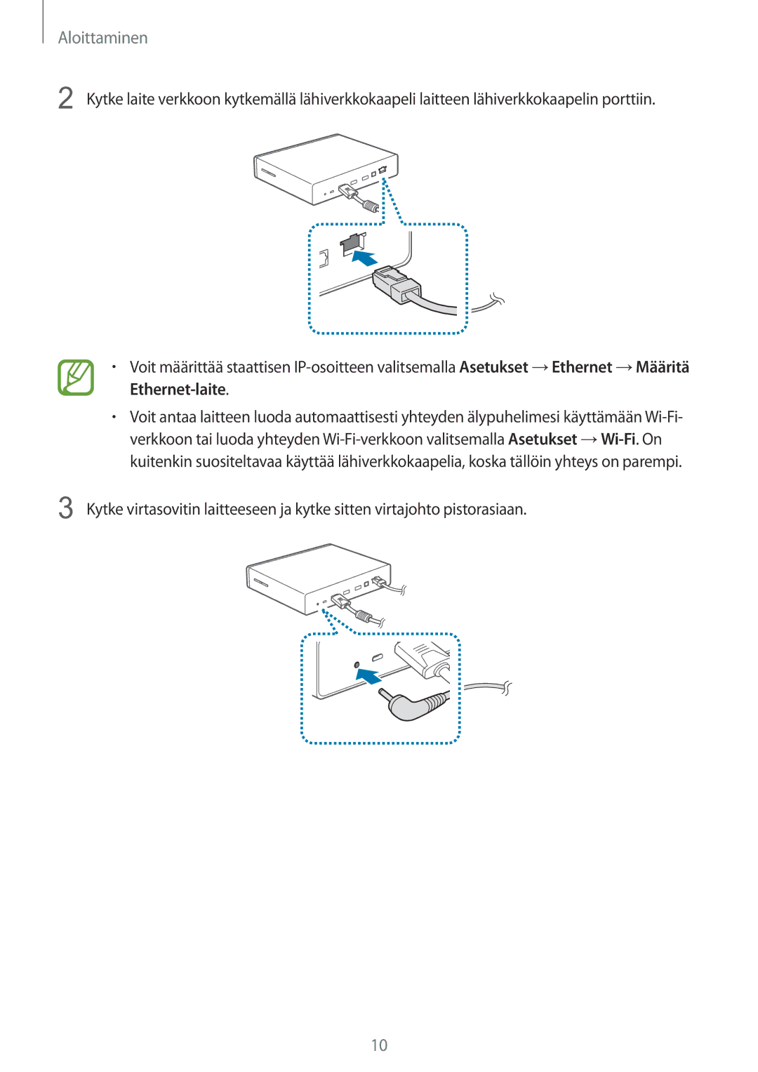 Samsung GT-B9150ZKANEE manual Aloittaminen 