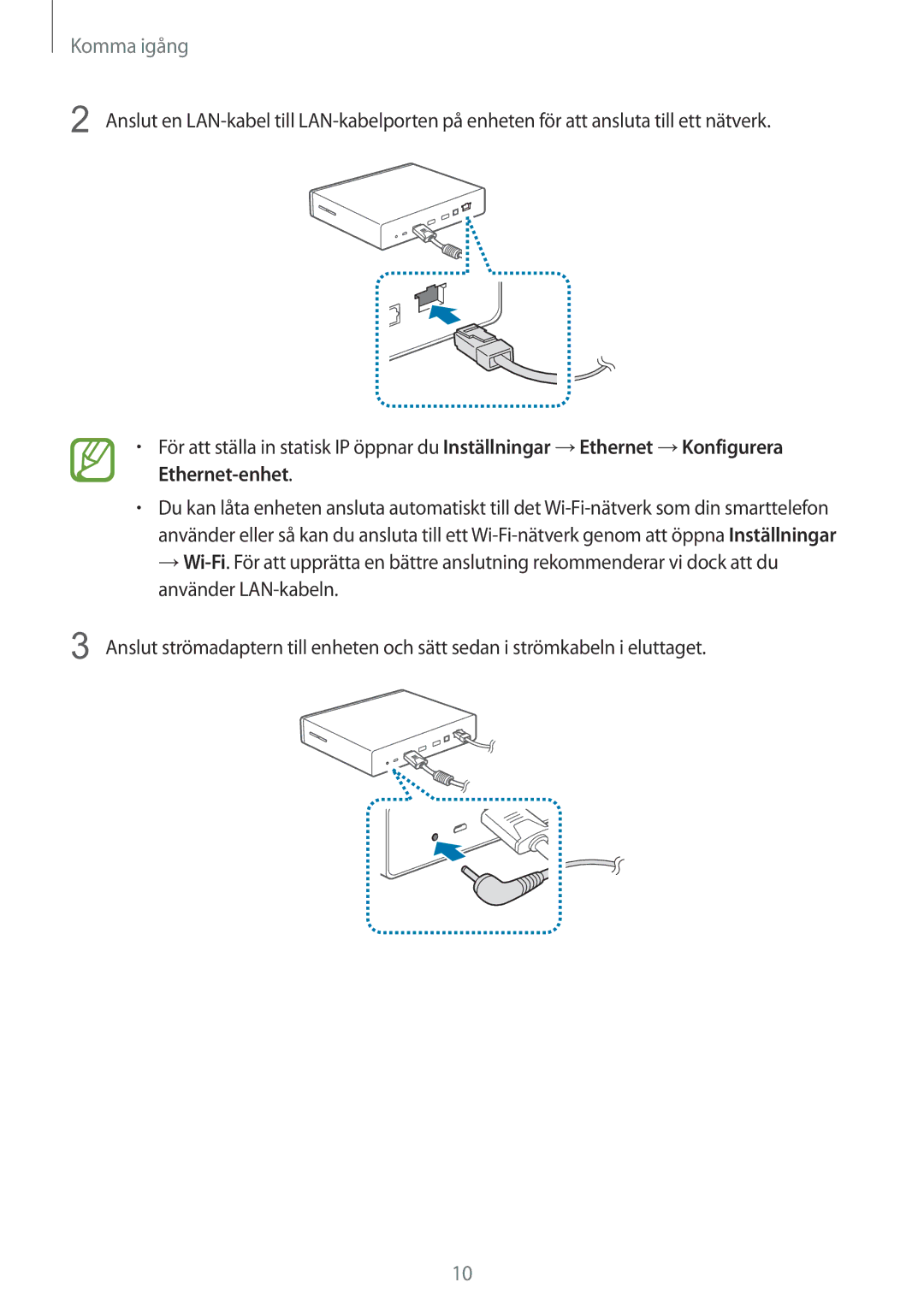 Samsung GT-B9150ZKANEE manual Komma igång 