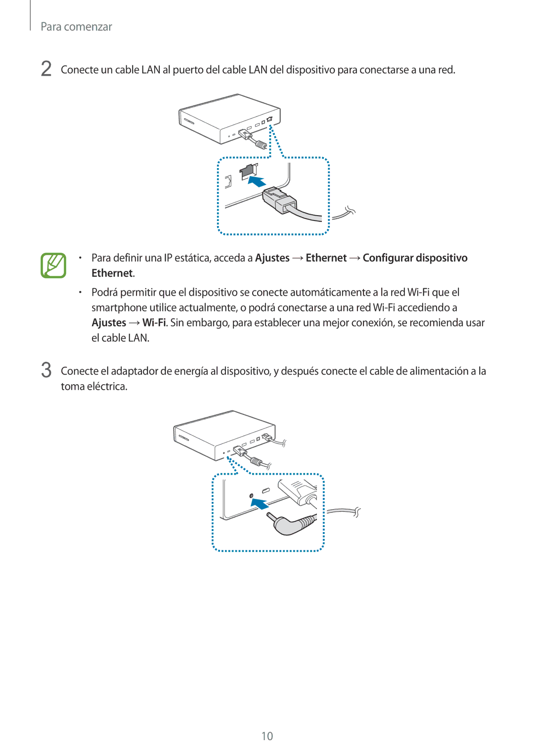 Samsung GT-B9150ZKAPHE manual Para comenzar 