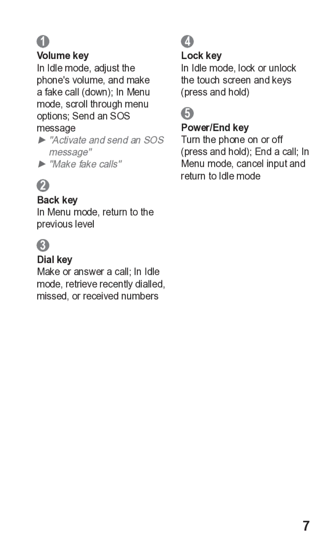 Samsung GT-C3300K manual Back key 