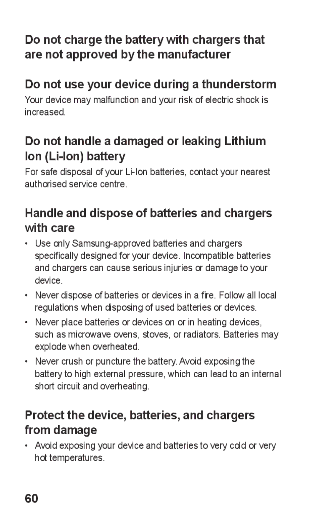 Samsung GT-C3300DKIMTL, GT-C3300SIIGBL, GT-C3300SIIVVT, GT-C3300DKIVVT manual Do not use your device during a thunderstorm 