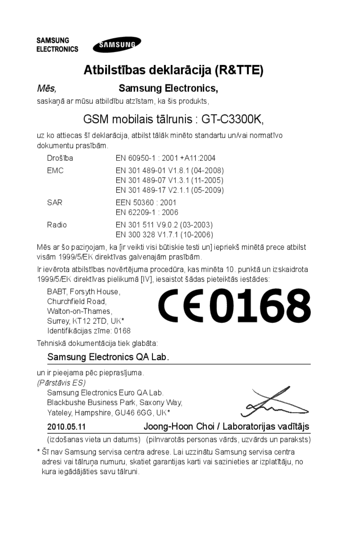 Samsung GT-C3300CWKSEB, GT-C3300SIKBAL, GT-C3300DKKSEB, GT-C3300SIKSEB, GT-C3300CWKEMT manual GSM mobilais tālrunis GT-C3300K 