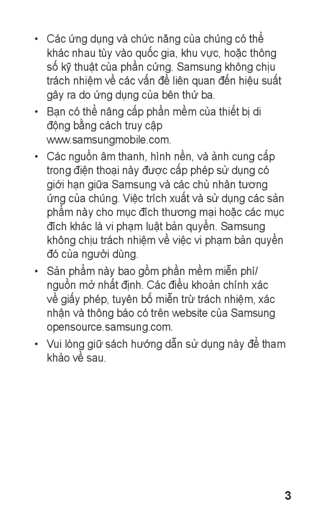 Samsung GT-C3303PSIXXV, GT-C3303DKIXXV, GT-C3303WRIXXV manual Vui lòng giữ sách hướng dẫn sử dụng này để tham khảo về sau 
