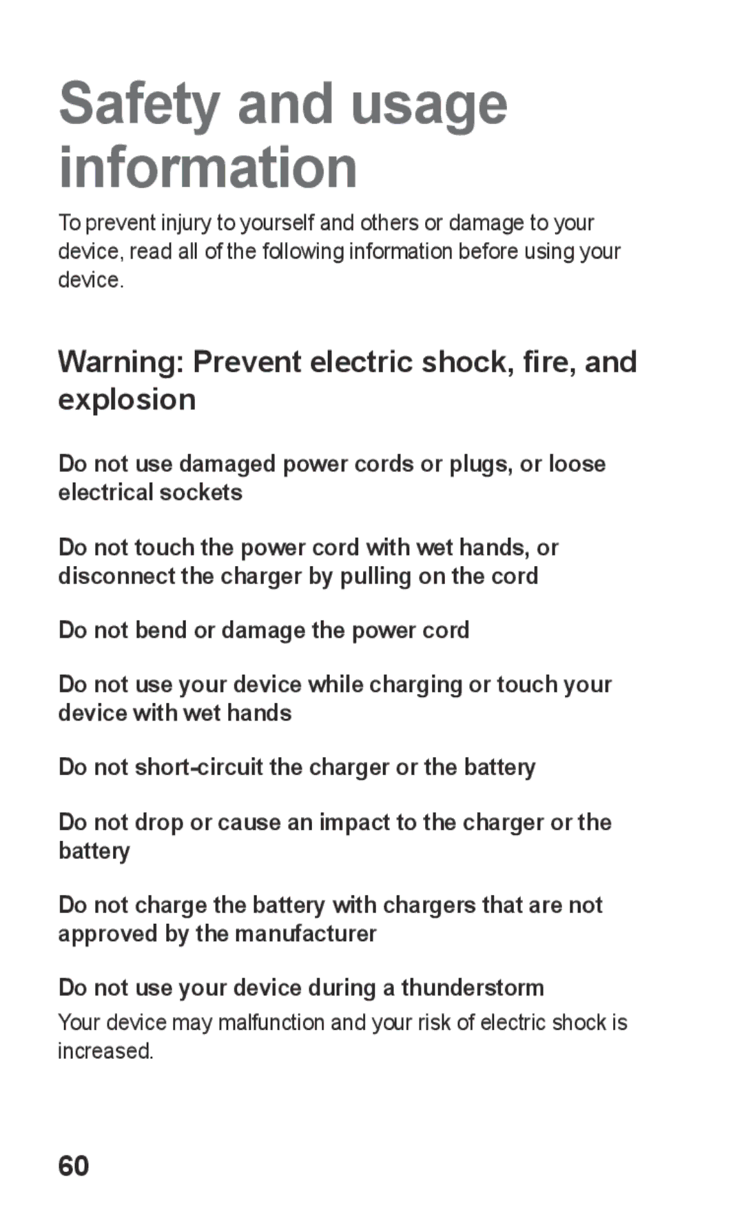 Samsung GT-C3303WRMKSA, GT-C3303WRIJED, GT-C3303WRIMRT, GT-C3303SIIXSG, GT-C3303SIIPAK manual Safety and usage information 