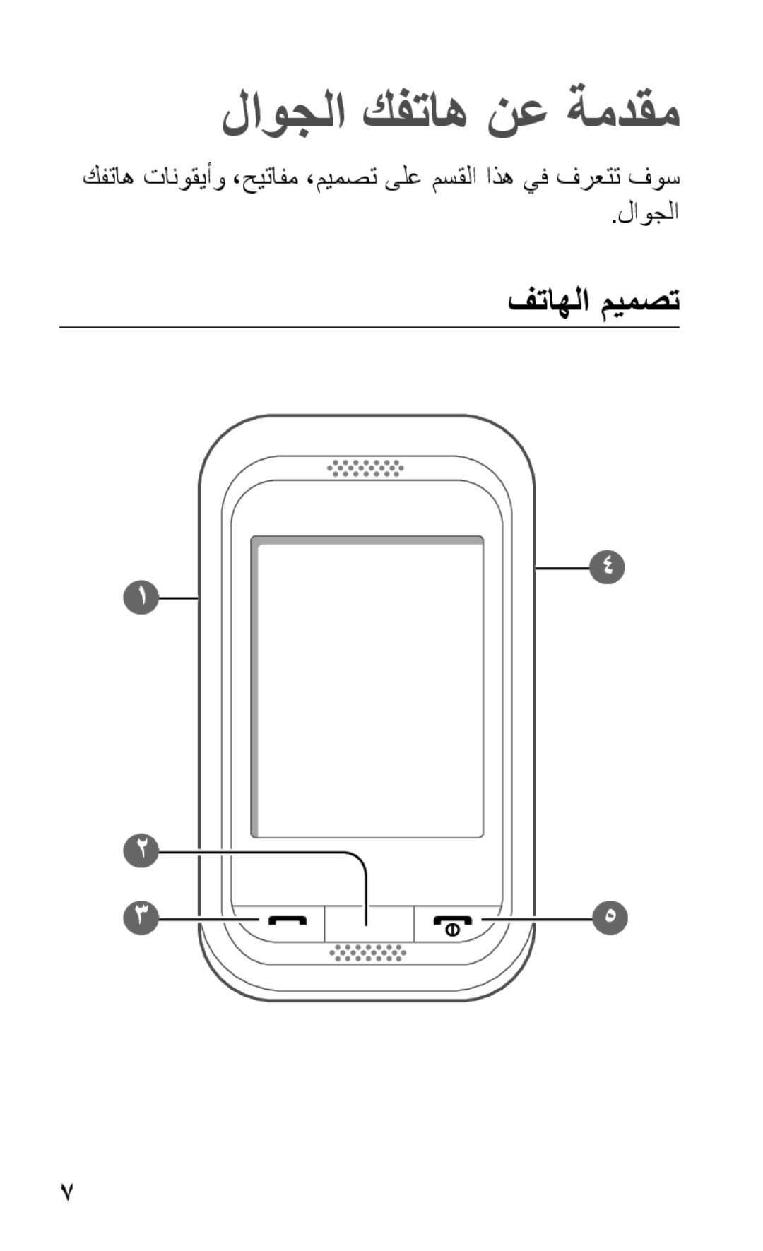 Samsung GT-C3303CWIKSA, GT-C3303WRIJED, GT-C3303WRIMRT, GT-C3303SIIXSG, GT-C3303SIIPAK لاوجلا كفتاه نع ةمدقم, فتاهلا ميمصت 