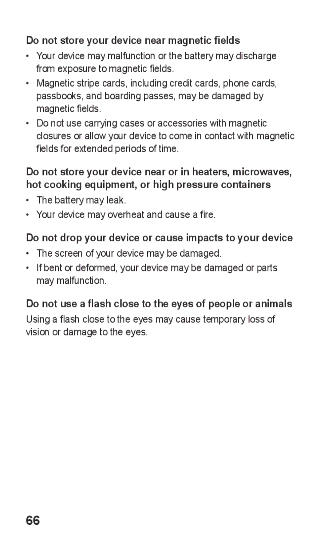 Samsung GT-C3303WRIXSG, GT-C3303WRIJED, GT-C3303WRIMRT, GT-C3303SIIXSG manual Do not store your device near magnetic fields 