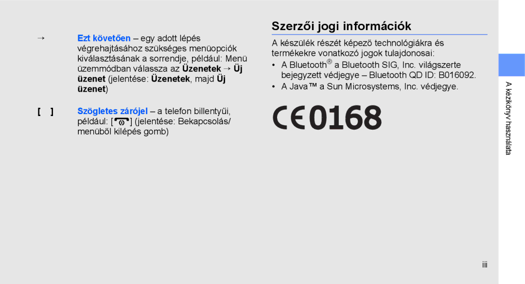 Samsung GT-C3510CWACIT, GT-C3510SBATPH, GT-C3510CWATPH, GT-C3510XKACIT, GT-C3510CWAMOT manual Szerzői jogi információk 