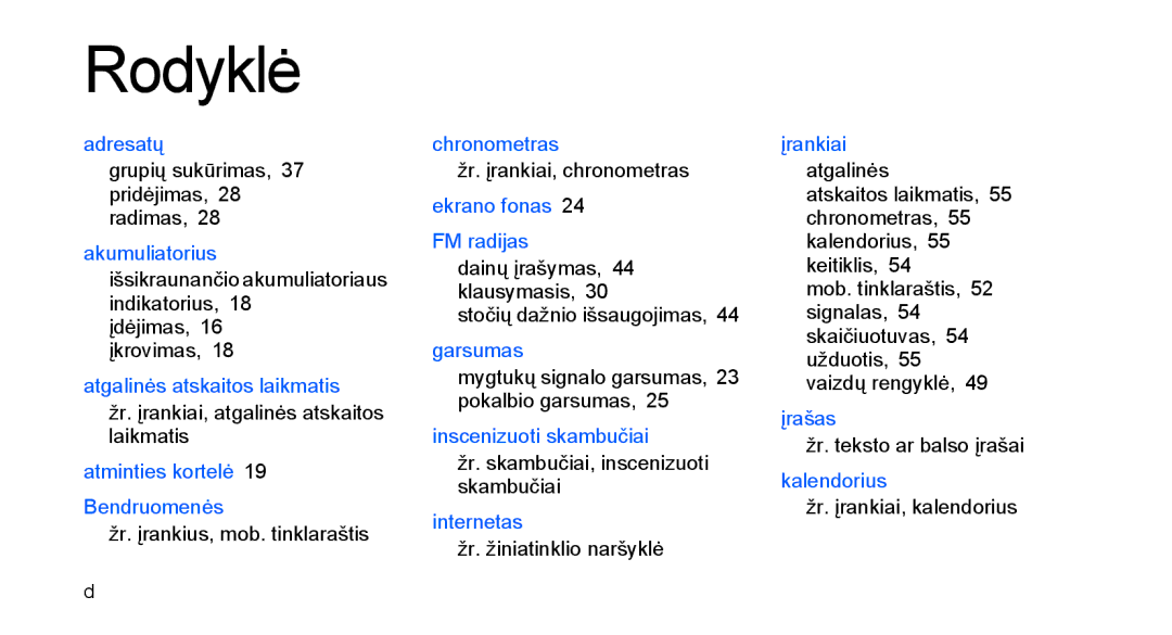 Samsung GT-C3510SIASEB manual Grupių sukūrimas, 37 pridėjimas, 28 radimas, Žr. įrankiai, atgalinės atskaitos laikmatis 