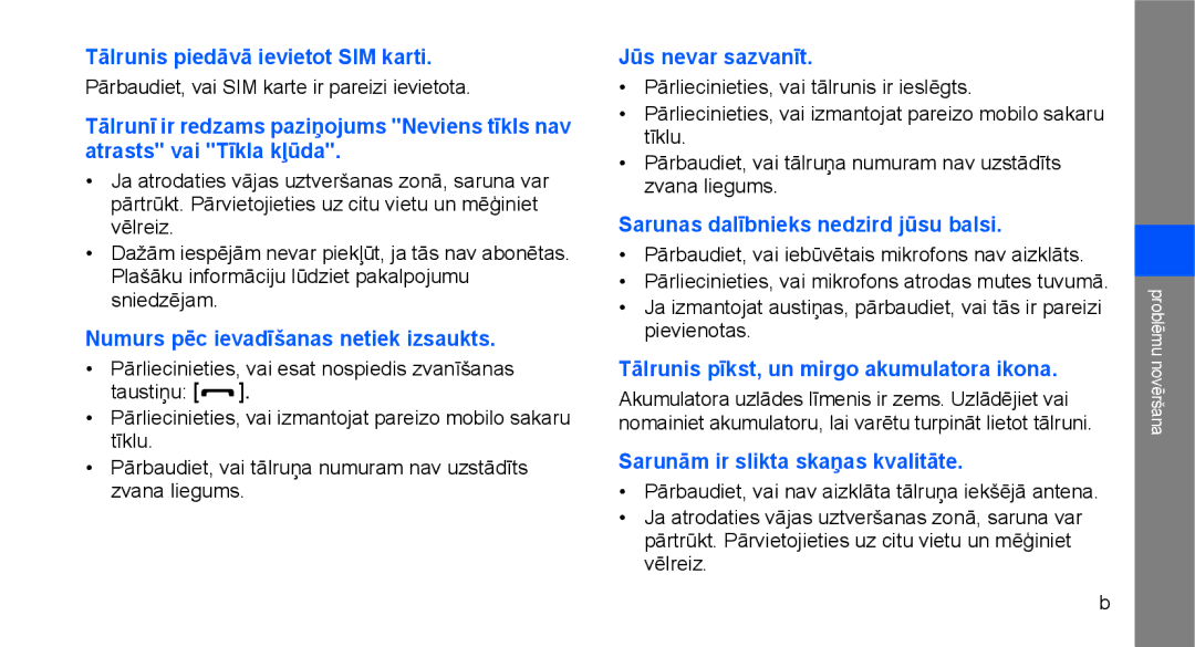 Samsung GT-C3510XKASEB, GT-C3510SIASEB manual Tālrunis piedāvā ievietot SIM karti 