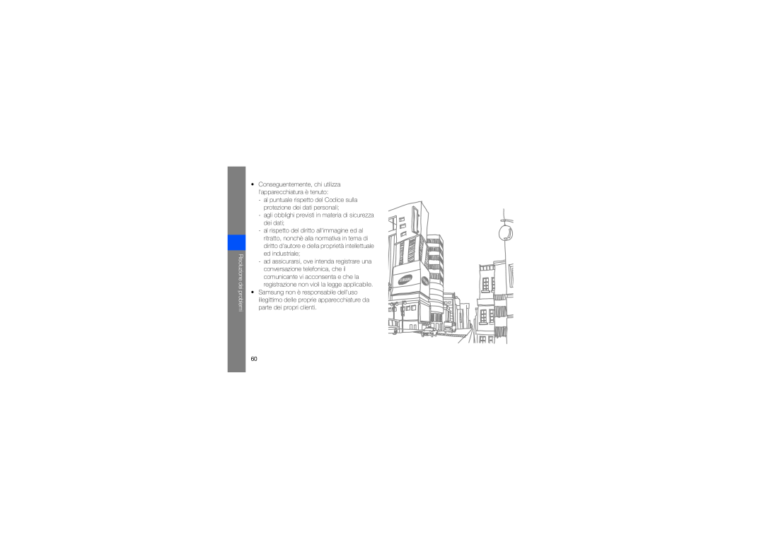 Samsung GT-C6625EKAOMN, GT-C6625EKAWIN, GT-C6625NBAOMN manual Conseguentemente, chi utilizza lapparecchiatura è tenuto 