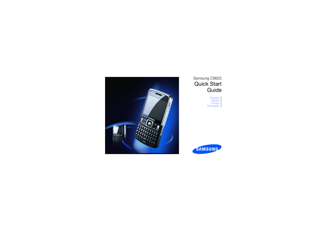 Samsung GT-C6625EKAXEE, GT-C6625EKJXEE manual Samsung C6625 