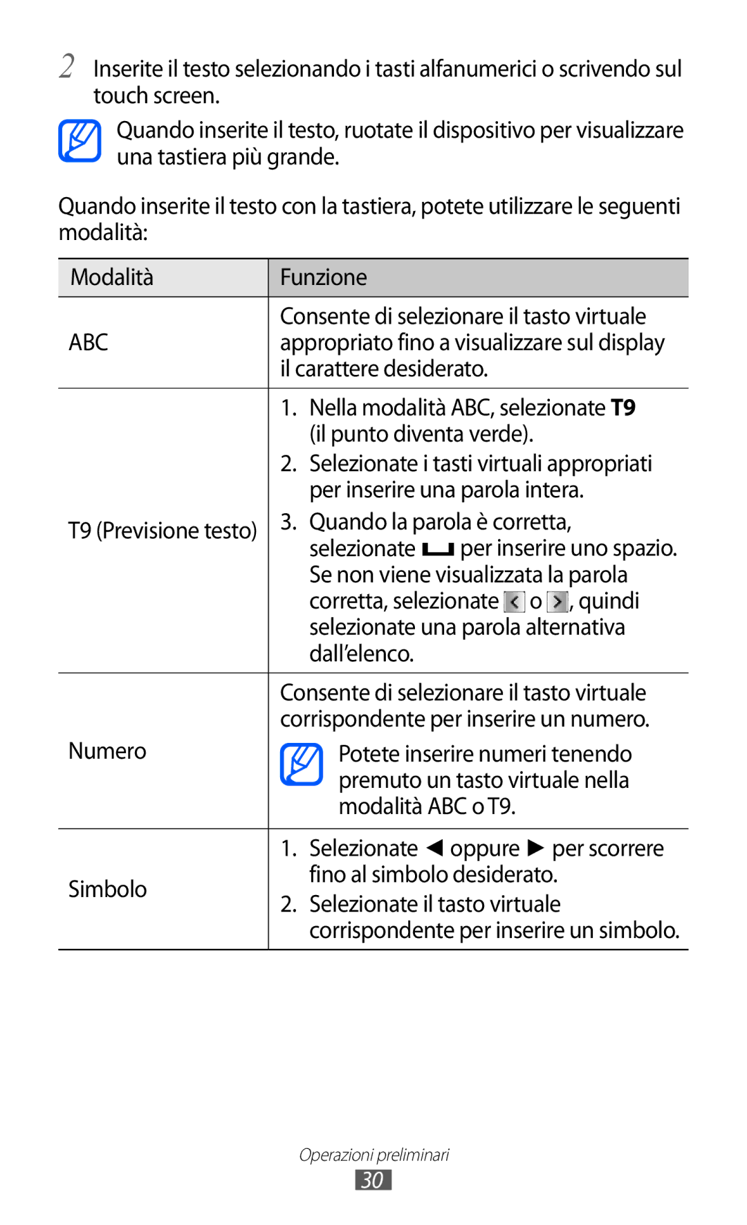 Samsung GT-C6712LKACIT manual Il carattere desiderato, Quando la parola è corretta, Selezionate per inserire uno spazio 