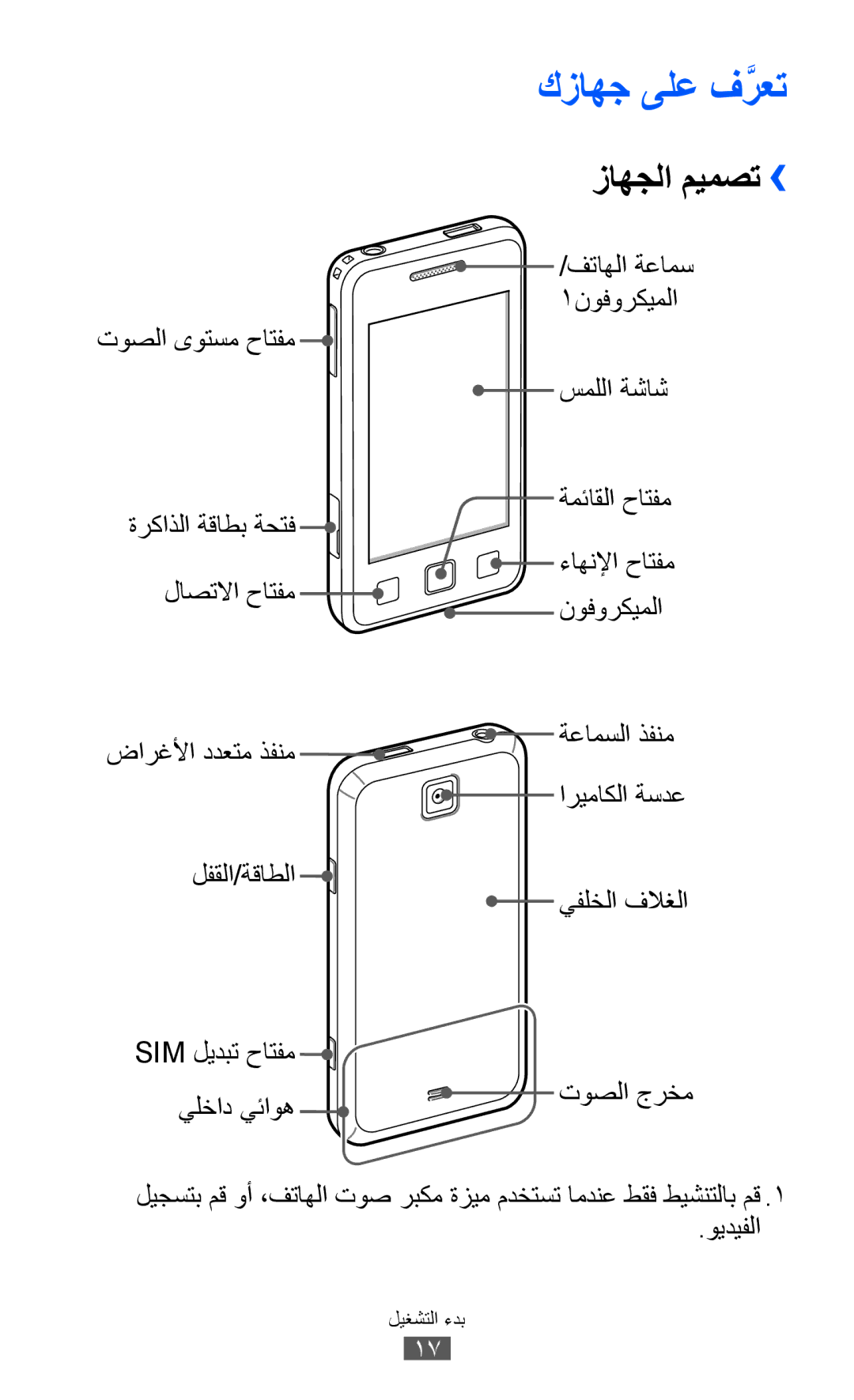 Samsung GT-C6712RWASKZ سمللا ةشاش, لاصتلاا حاتفم, ضارغلأا ددعتم ذفنم, اريماكلا ةسدع لفقلا/ةقاطلا يفلخلا فلاغلا, ويديفلا 