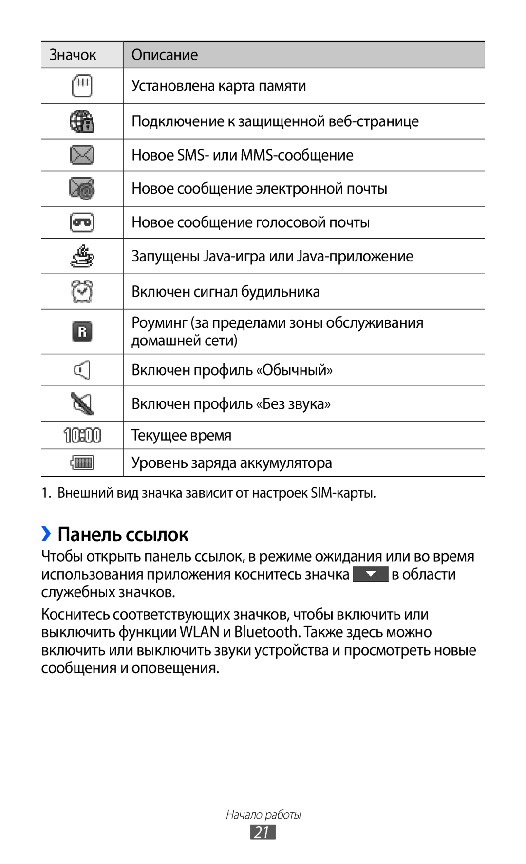 Samsung GT-C6712LKASEB, GT-C6712RWASEB, GT-C6712RWASER, GT-C6712XKASER, GT-C6712LKASER manual ››Панель ссылок 