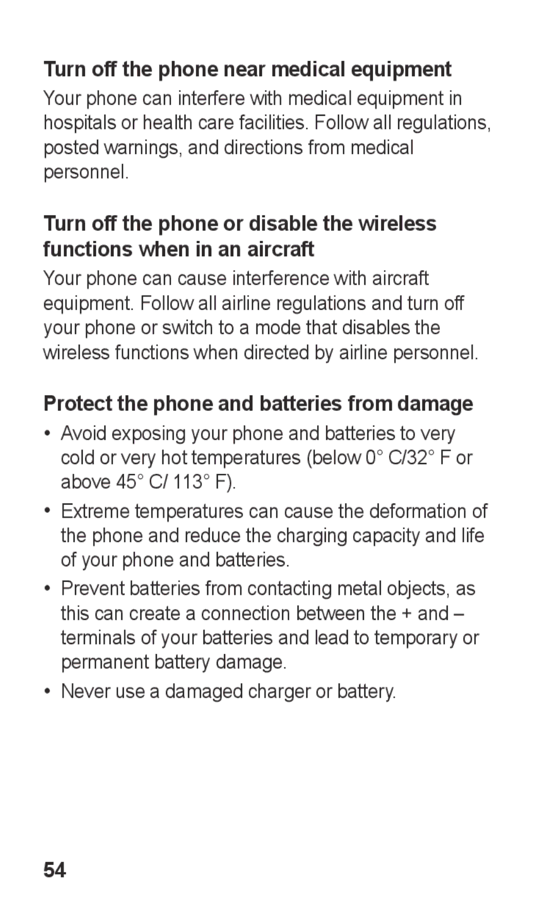 Samsung GT-E2121B user manual Turn off the phone near medical equipment, Protect the phone and batteries from damage 