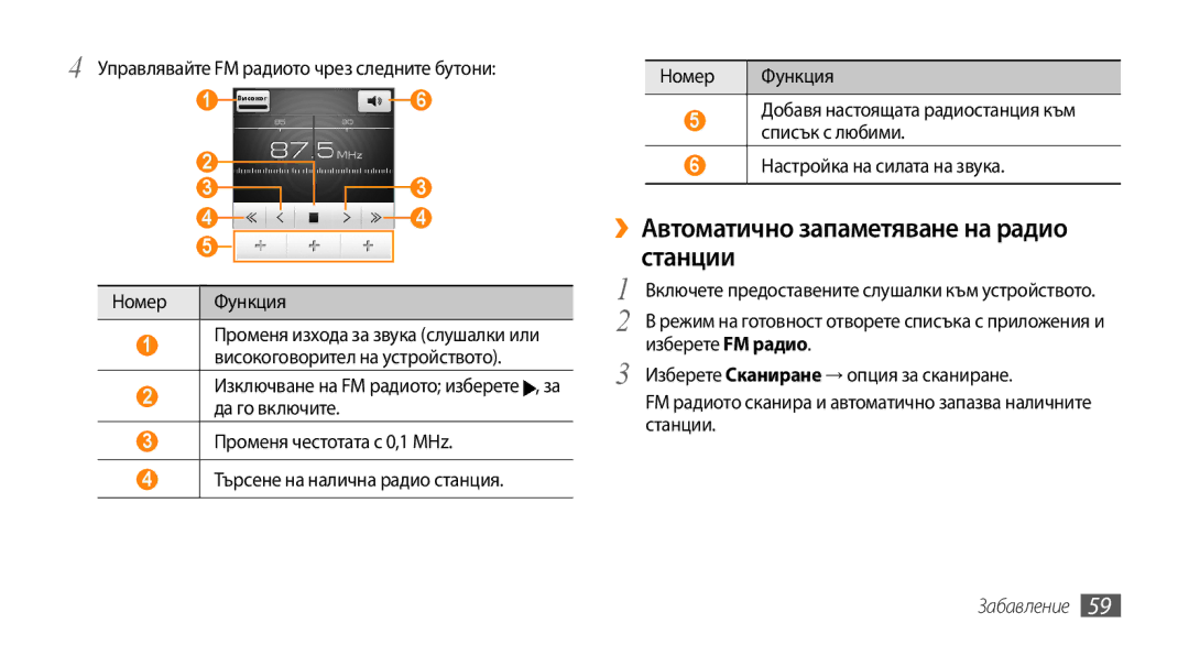 Samsung GT-I5500CWABGL manual ››Автоматично запаметяване на радио станции, Да го включите, Настройка на силата на звука 