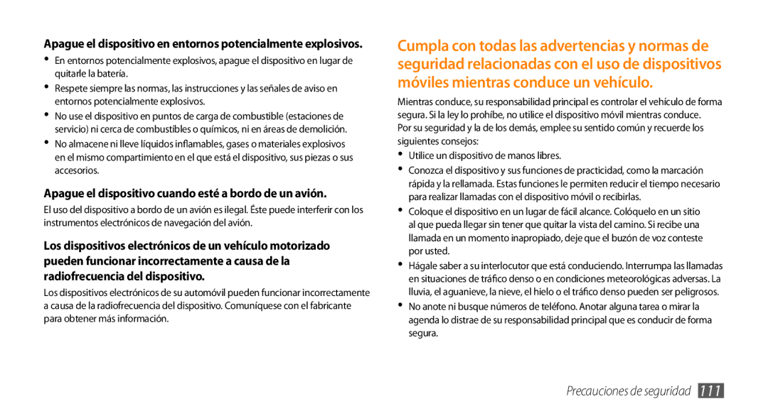 Samsung GT-I5500CWAFOP, GT-I5500YKAFOP manual Apague el dispositivo cuando esté a bordo de un avión 