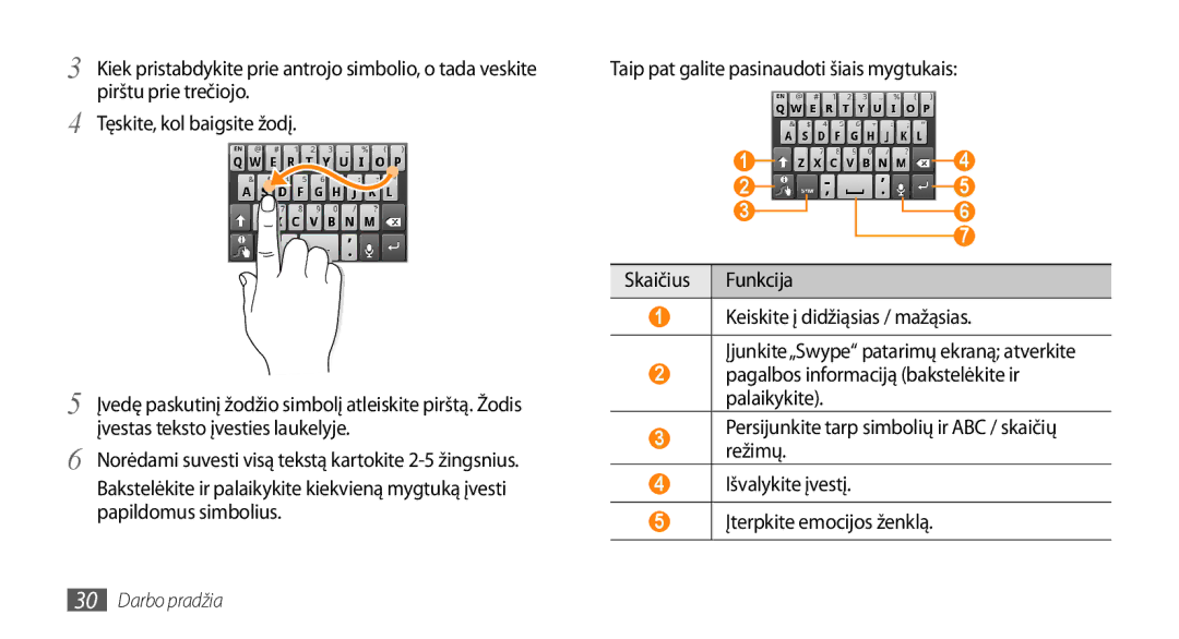 Samsung GT-I5500YKASEB, GT-I5500CWASEB manual Skaičius 