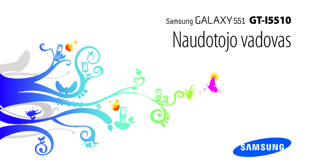 Samsung GT-I5510XKASEB manual Naudotojo vadovas 