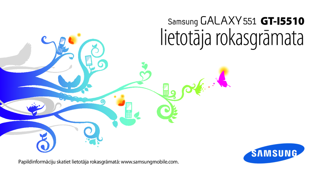 Samsung GT-I5510XKASEB manual Lietotāja rokasgrāmata 