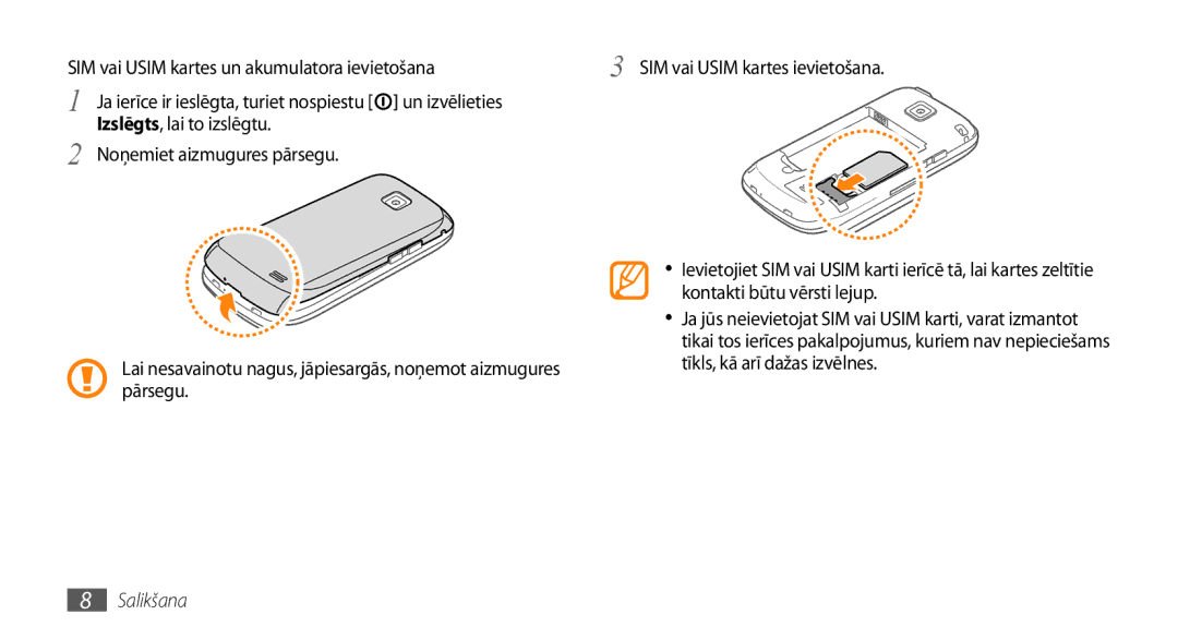 Samsung GT-I5510XKASEB manual Kontakti būtu vērsti lejup, Tīkls, kā arī dažas izvēlnes, Pārsegu 