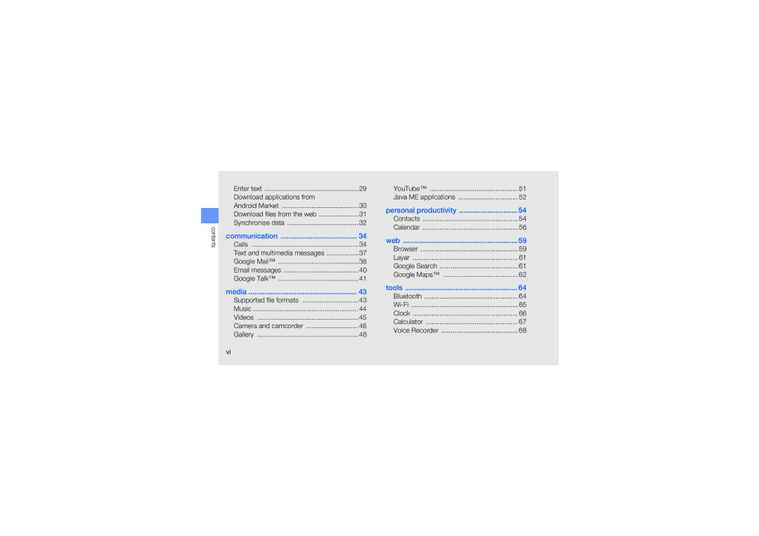 Samsung GT-I5700 user manual Communication 