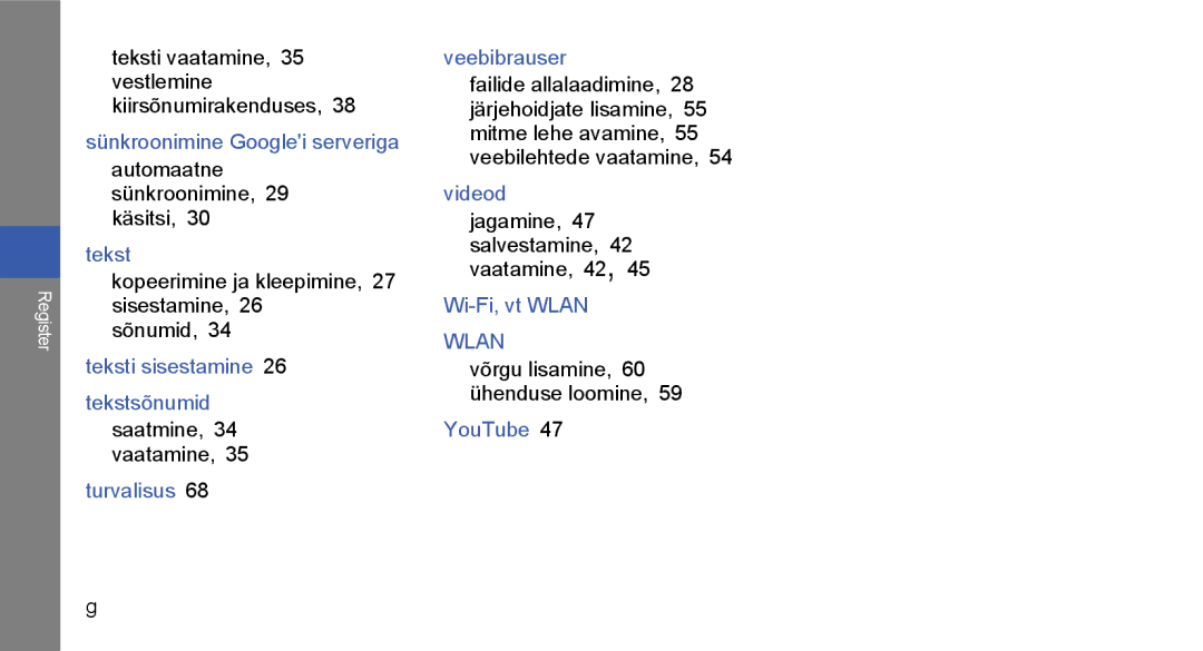 Samsung GT-I5700HKASEB manual Teksti vaatamine, 35 vestlemine kiirsõnumirakenduses, Automaatne sünkroonimine, 29 käsitsi 